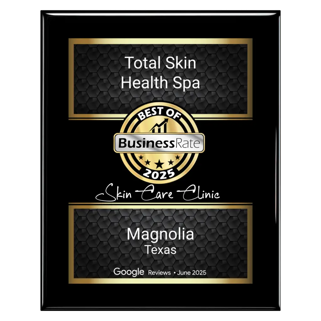 Award-winning med spa in Magnolia TX recognized for skincare and laser treatments by Google Business Rate