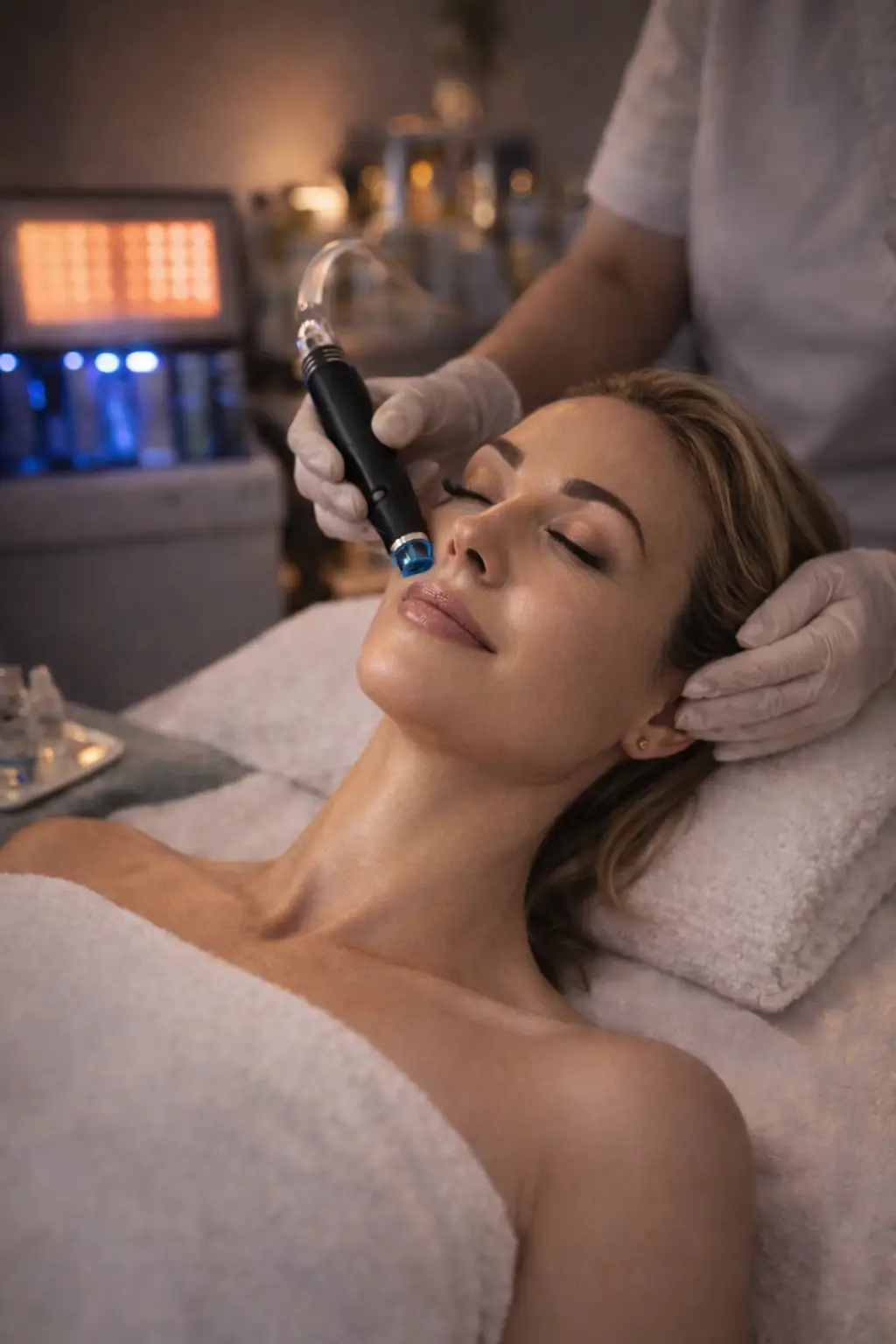 Platinum HydraFacial treatment with advanced hydration and skin rejuvenation