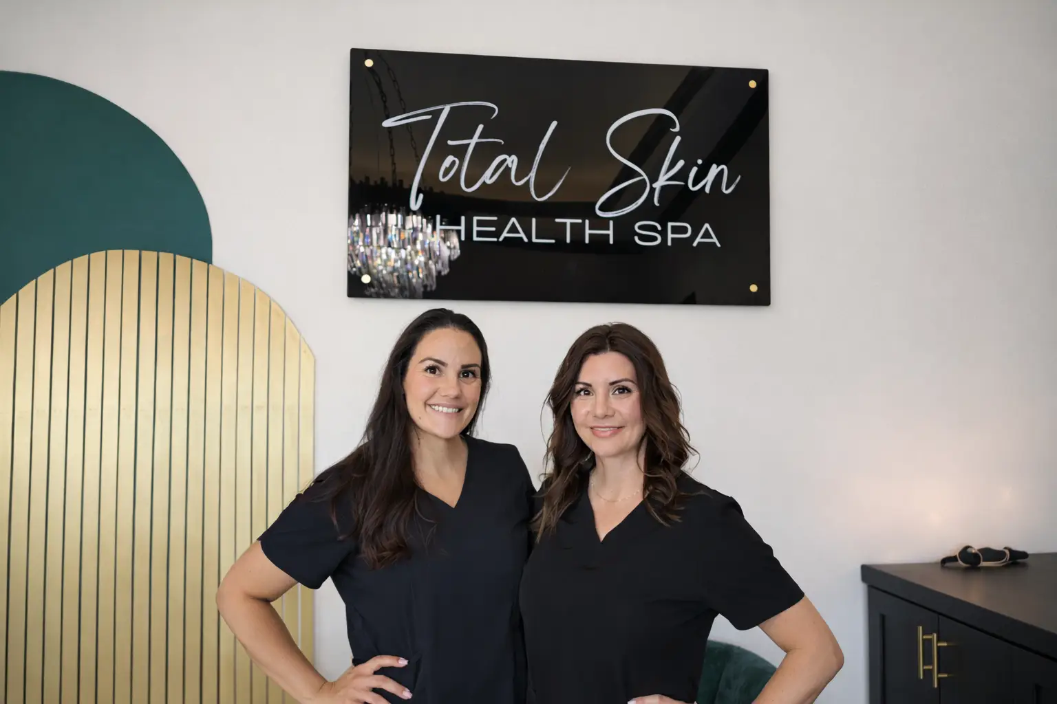 Licensed estheticians at Total Skin Health Spa in Magnolia TX providing advanced skin and laser treatments